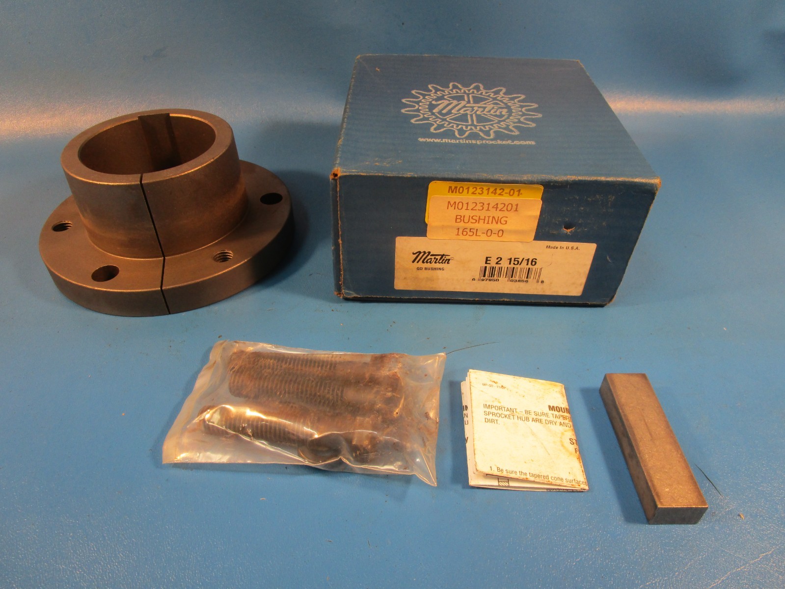 Martin E 2 15/16 Quick Disconnect Bushing, Class 30 Gray Cast Iron, Inch, 2.9