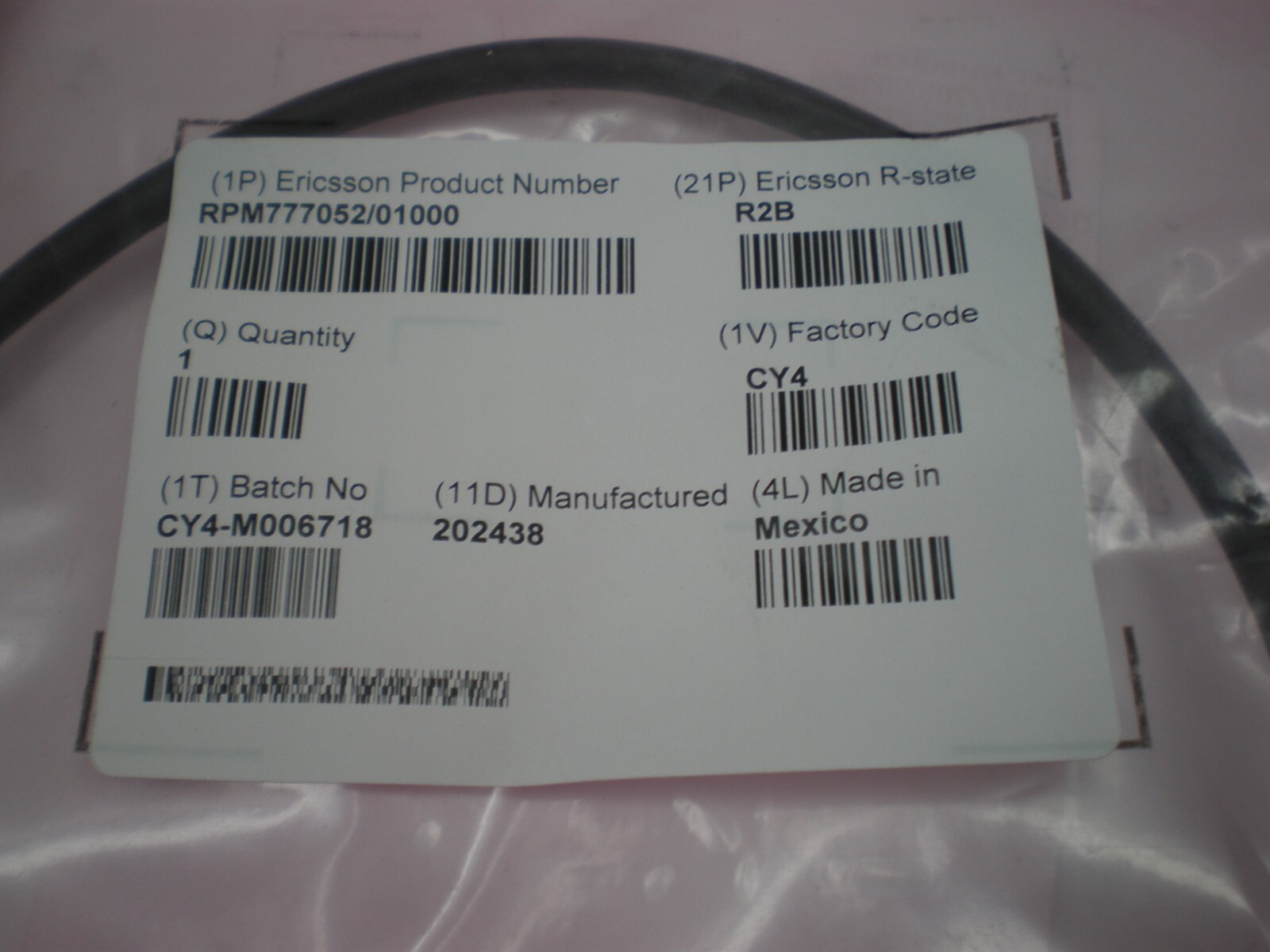 Ericsson RPM777052/01000 CABLE WITH CONNECTOR SFP28 – SFP28