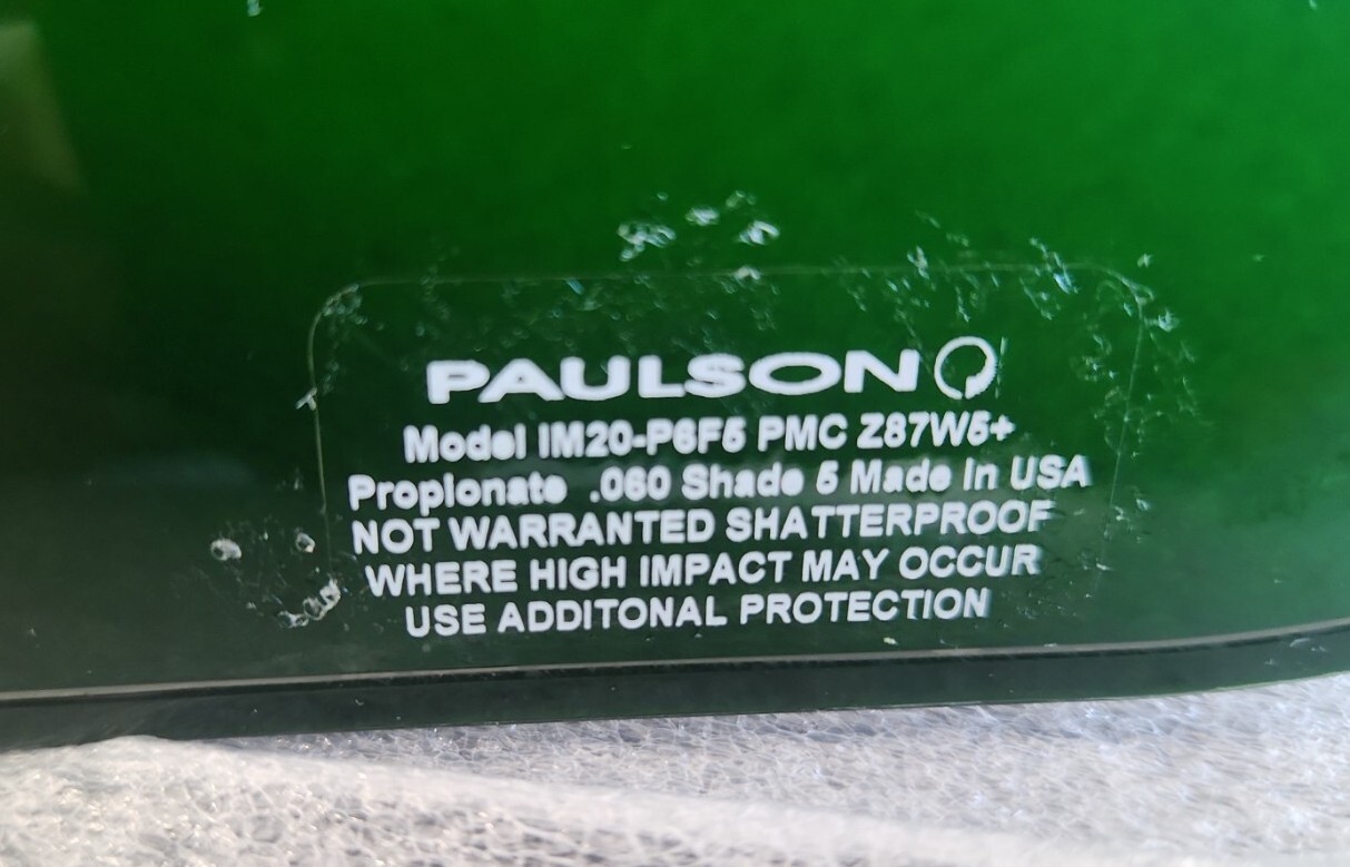 🆕️ *LOT OF 3* PAULSON IM20-P6F5 PMC Z87W5 SHATTERPROOF FACE SHEILD ⚡️🇺🇸 SHIP