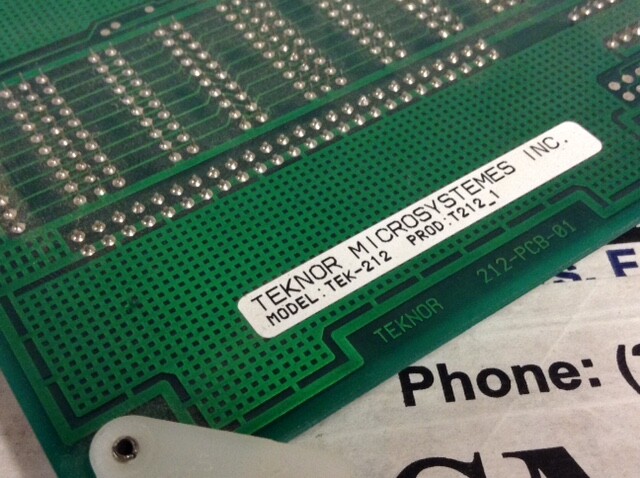 Teknor Input Output Board – TEK-212 – 212-PCB-01 w/Warranty