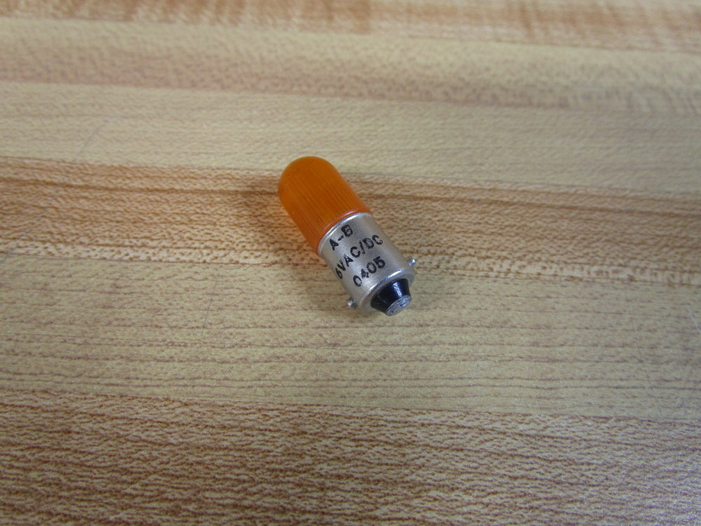 Allen Bradley 800T-N318A Amber Lamp Bulb 800TN318A 6VAC/DC (Pack of 3)