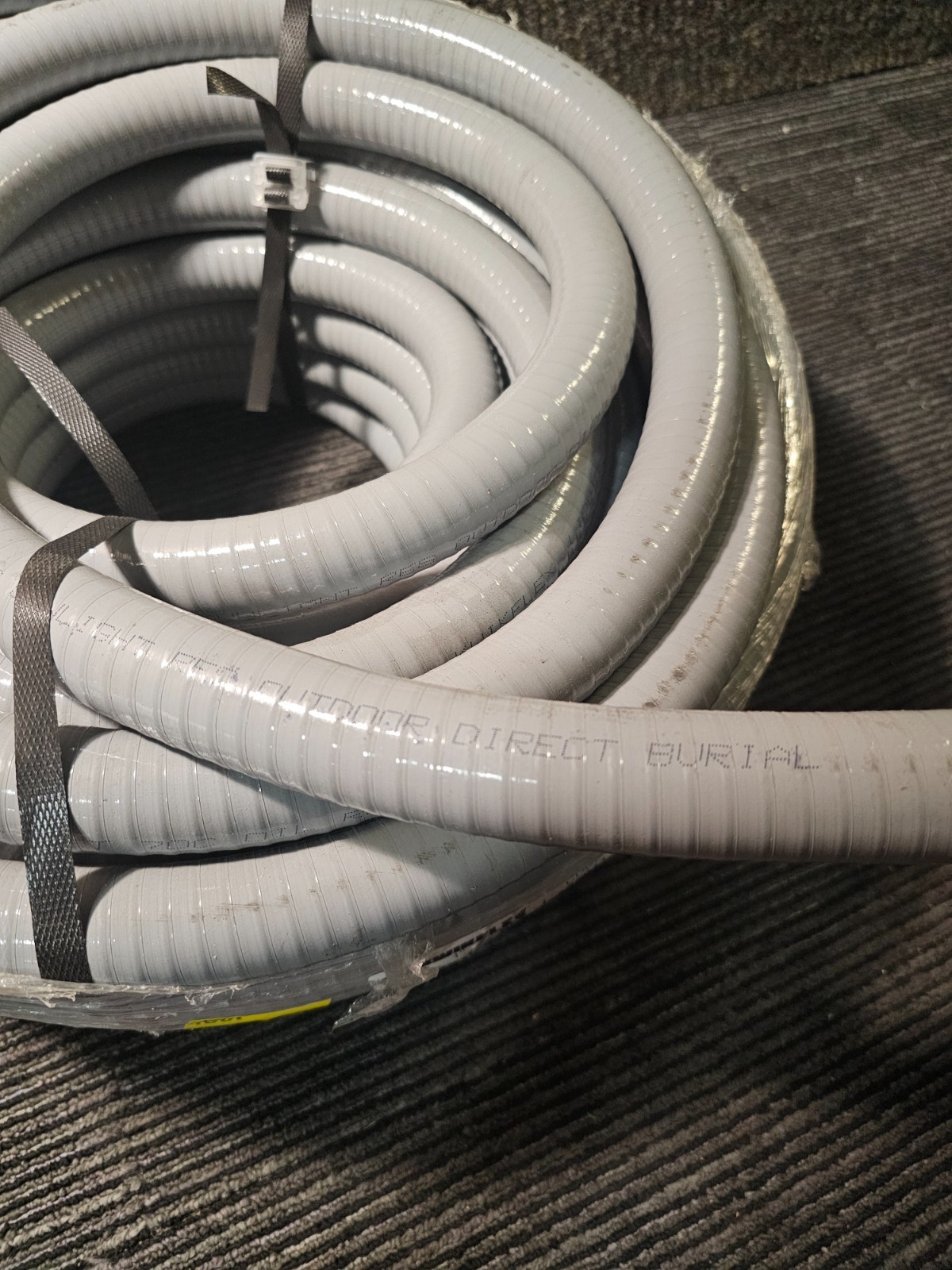 Kwikflex 165011 1 in. Size, 100 ft. L Liquidtight Non-Metallic Conduit Gray