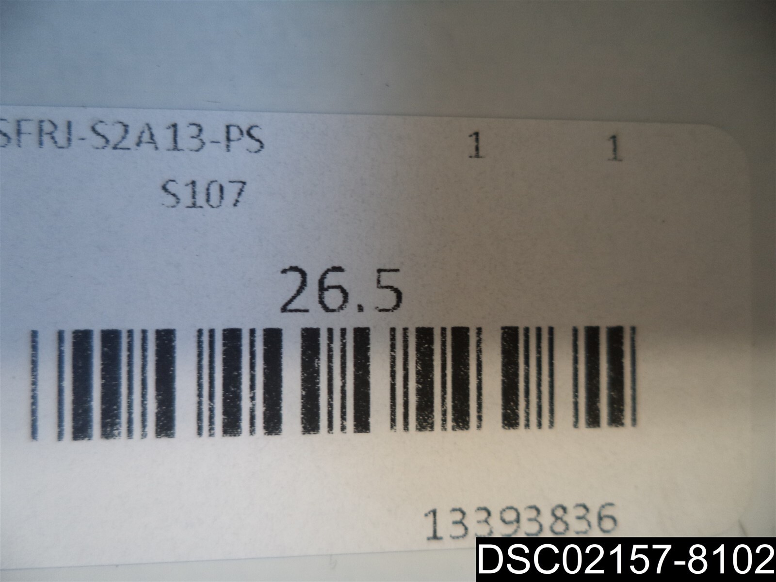 18007006, 300135105 WHMTL, 26″ X 5″ X 1-1/4″