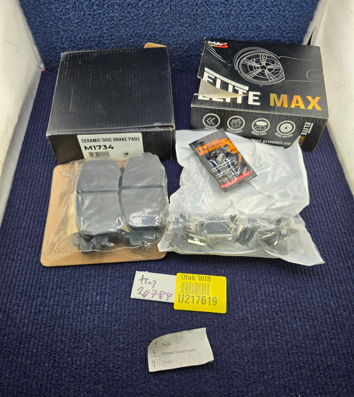 Max Advanced Brakes M1734 Ceramic Brake Pads For 2015 Chrysler 200 Jeep Cherokee