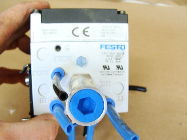 FESTO SOLENOID VALVE ASSY 161414 CPV-10-VI 18200 MANIFOLD CPV10-GE-MP-4 BLOCK