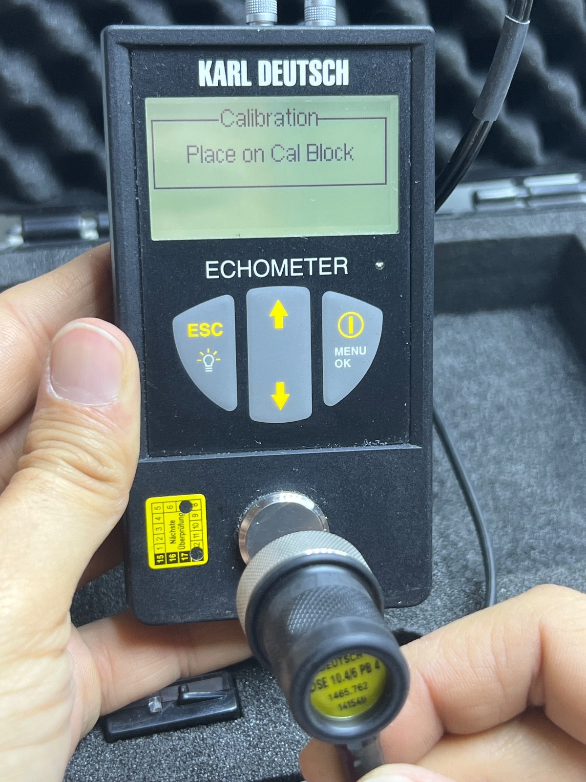 Karl Deutsch 1076.001 Wall Thickness Gauge ECHOMETER 1076 Basic
