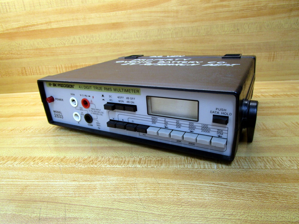 BK Precision 2833 RMS Multimeter W/O Adapter