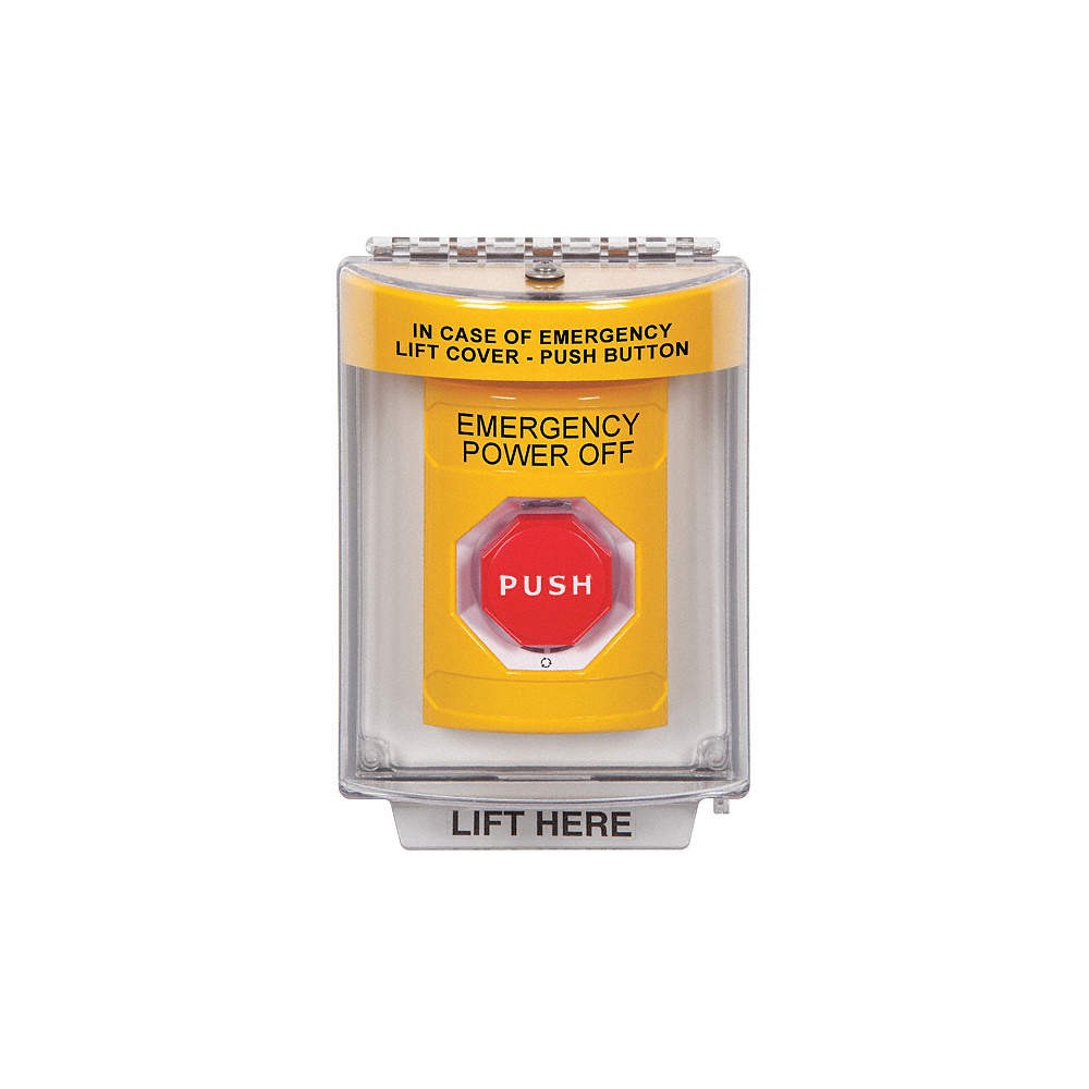 SAFETY TECHNOLOGY INTERNATIONAL SS2249PO-EN Emergency Power Off Push Button,2-7/