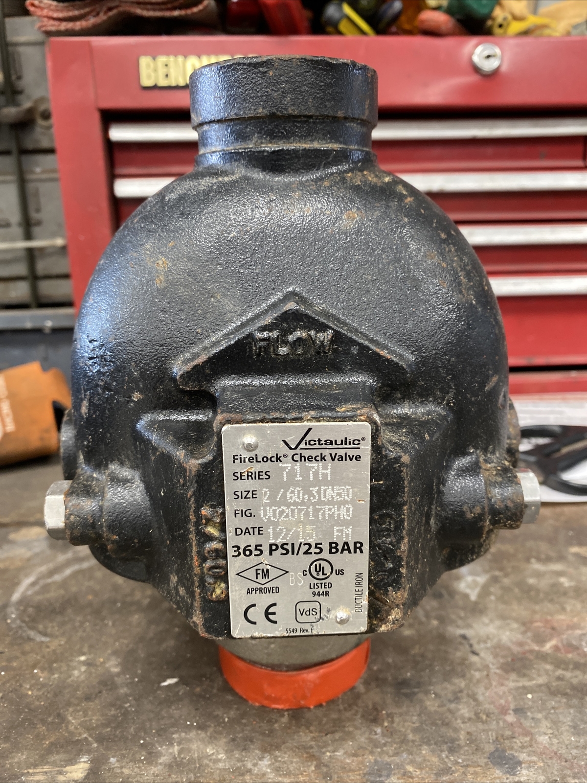*NOS VICTAULIC 717H FIRELOCK 2″/60.3 CHECK VALVE 365 PSI V020717PHO L@@K W@W*