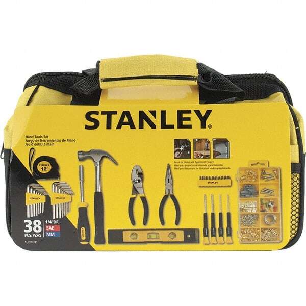 Stanley STMT74101 Combination Hand Tool Set: 38 Pc, Household Tool Kit Set