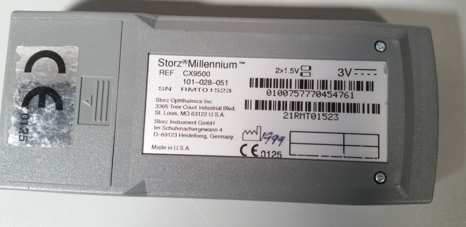 KARL STORZ Millennium REMOTE CONTROL A-Scan Parts P/N CX9500 101-028-051