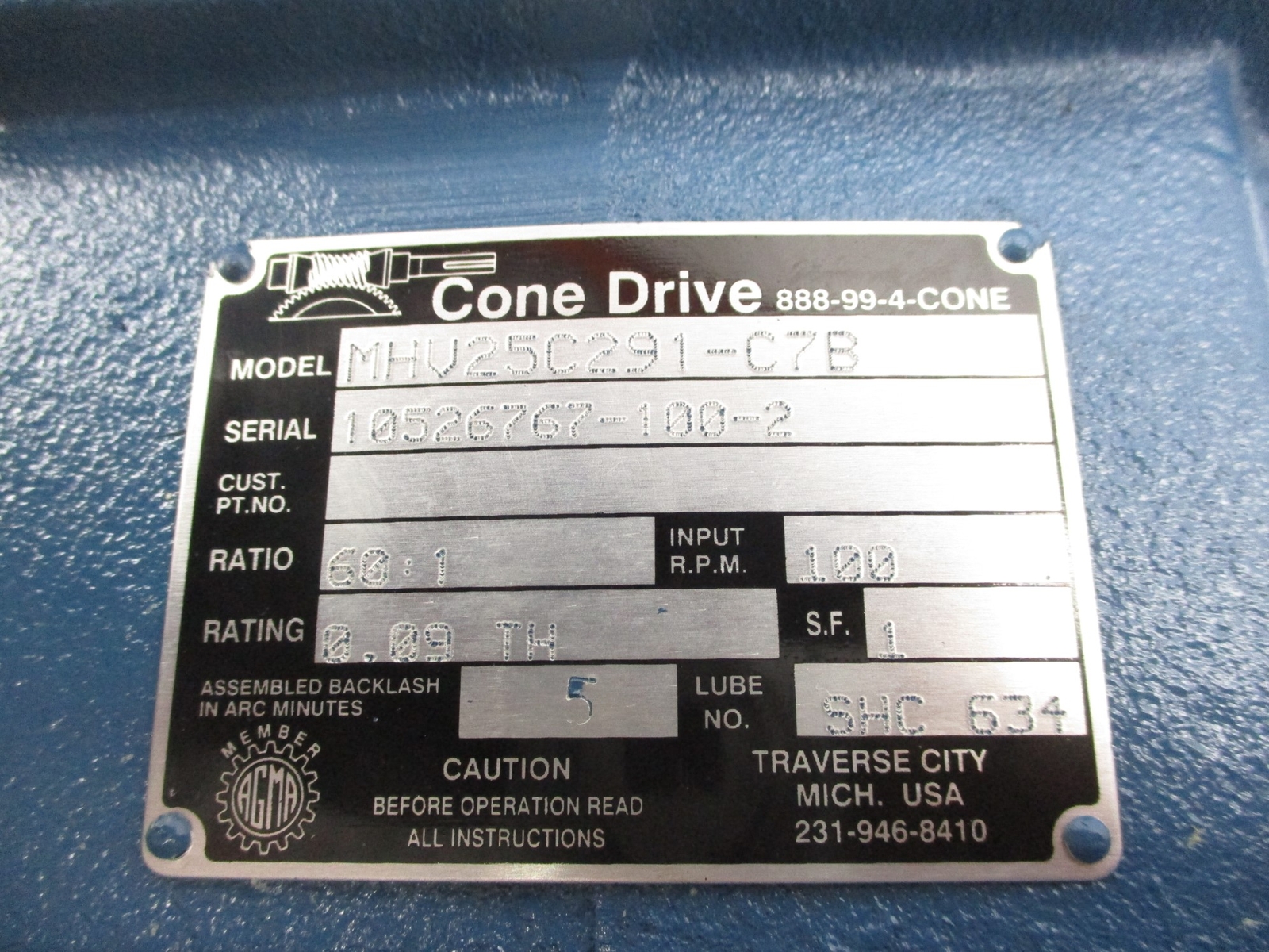 CONEDRIVE MHV25C291-C7B NSNP