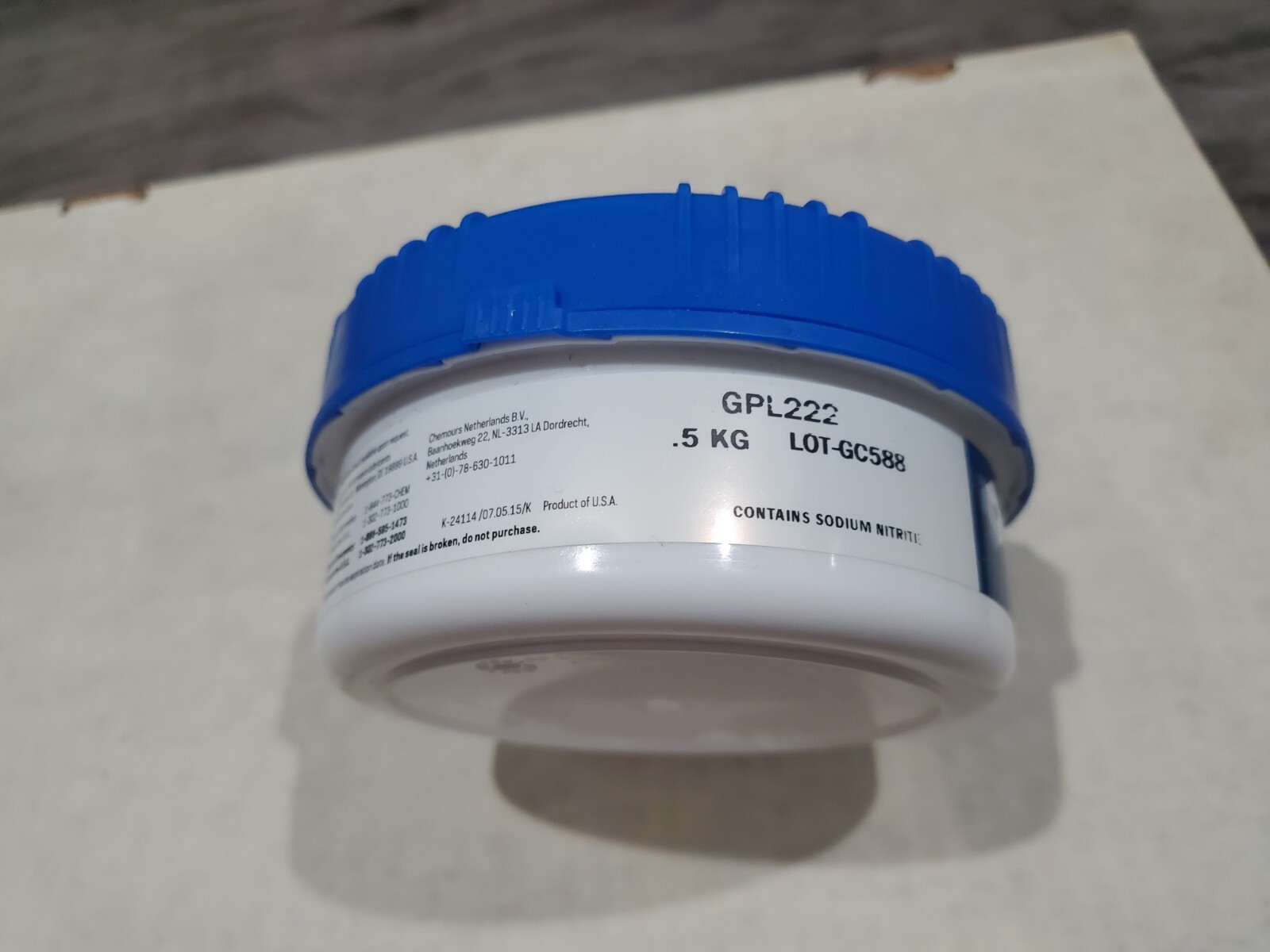 Krytox Gpl-222 .5 KG Anti-Corrosion Grease Jar