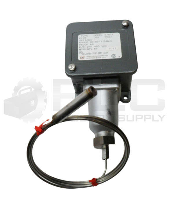 NEW UNITED ELECTRIC E105 3BS 9027 TEMPERATURE CONTROLLER 100-400DEG F 15A 480VAC