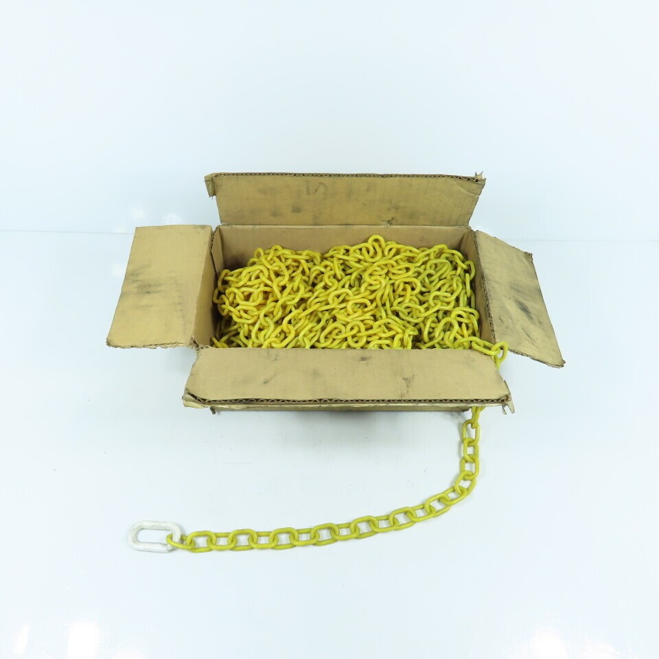 McMasterCarr 10002-100 #3 1″ Bulk Yellow Plastic Chain 100′ Long