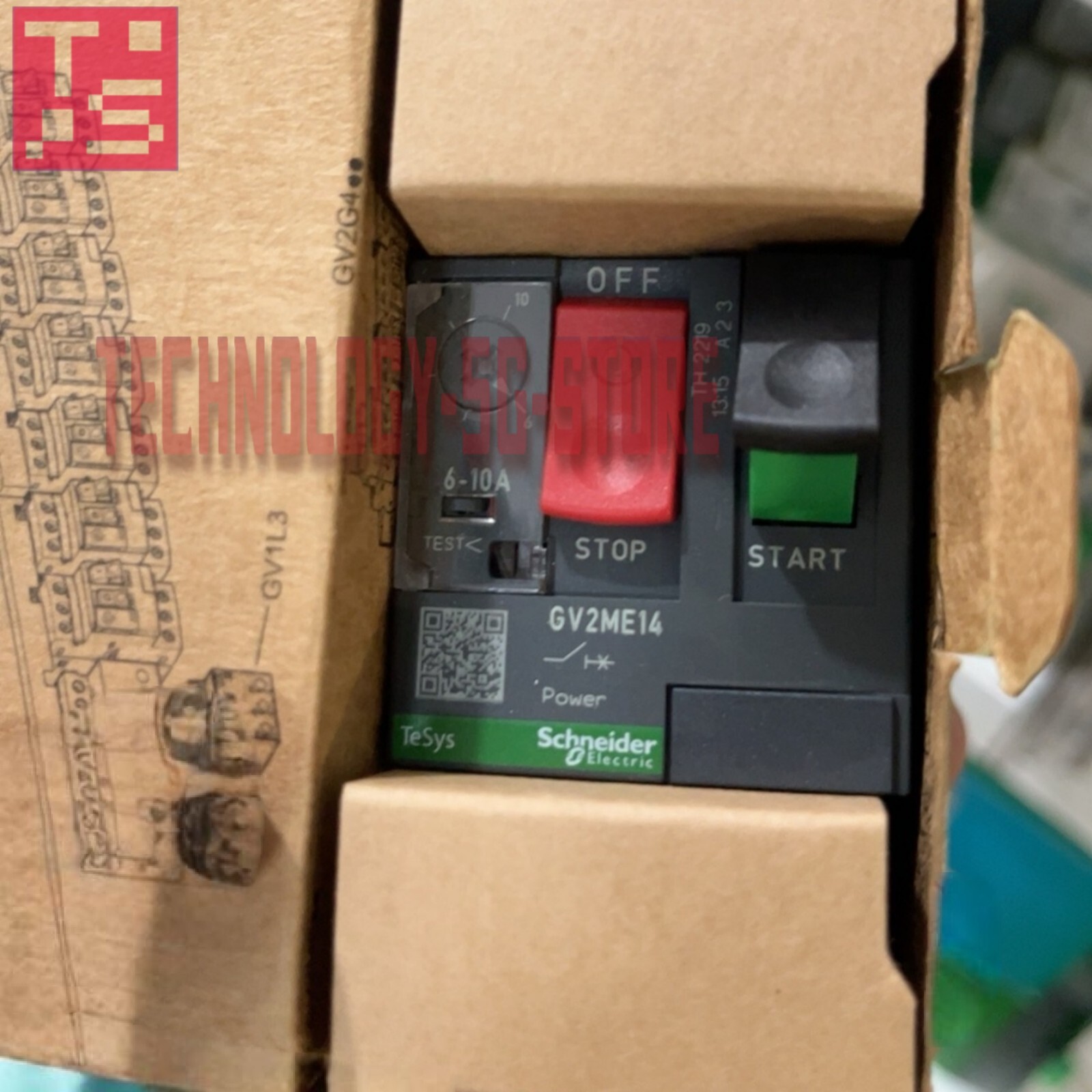 Schneider GV2ME14 Motor circuit breaker GV2-ME14 with box # 1pcs New In Box