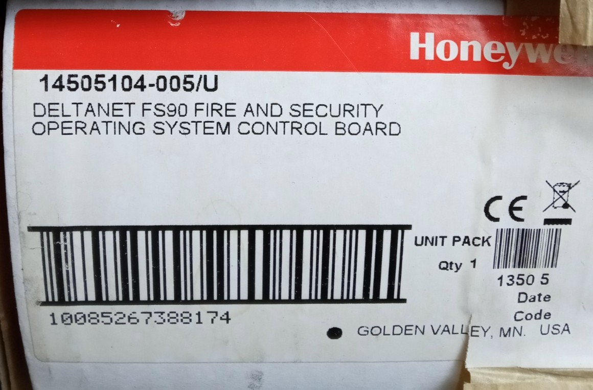 Honeywell 14505104-005/U Deltanet FS90 Fire & Security Operating System Control