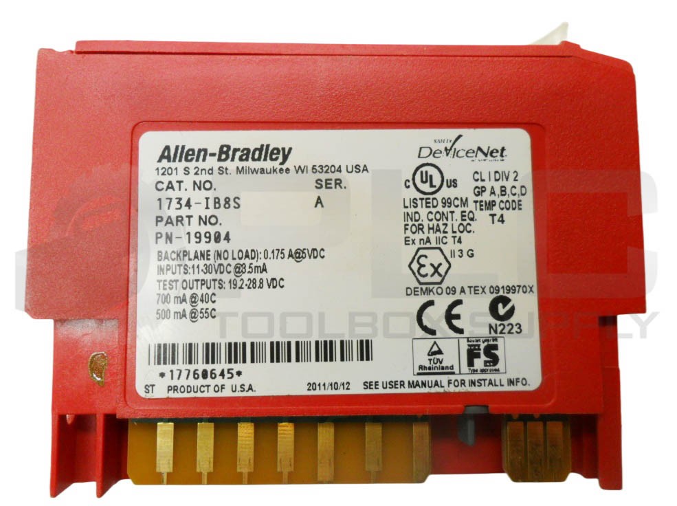 ALLEN BRADLEY 1734-IB8S /A SAFETY SINK INPUT 11-30VDC