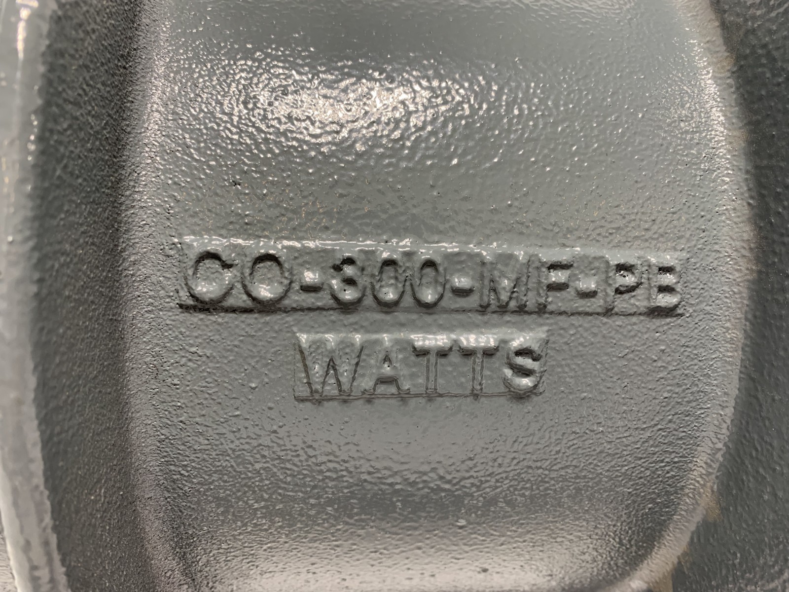 Watts CO-300-MF 11 x 11-5/8 Epoxy Coated Cast Iron Access Housing for Cleanout