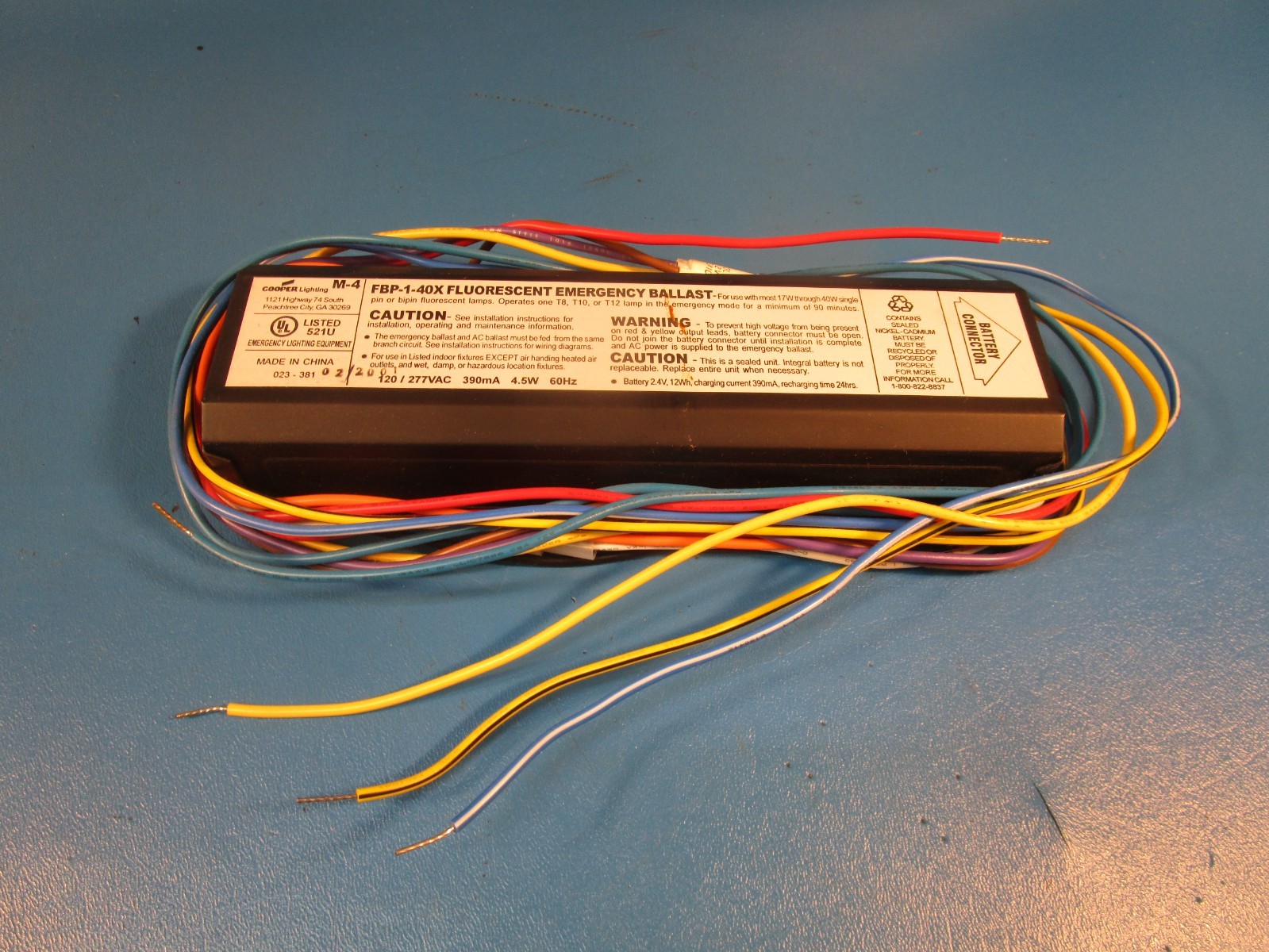 Cooper FBP140X SURE-LITES Fluorescent Emergency Ballast (845)
