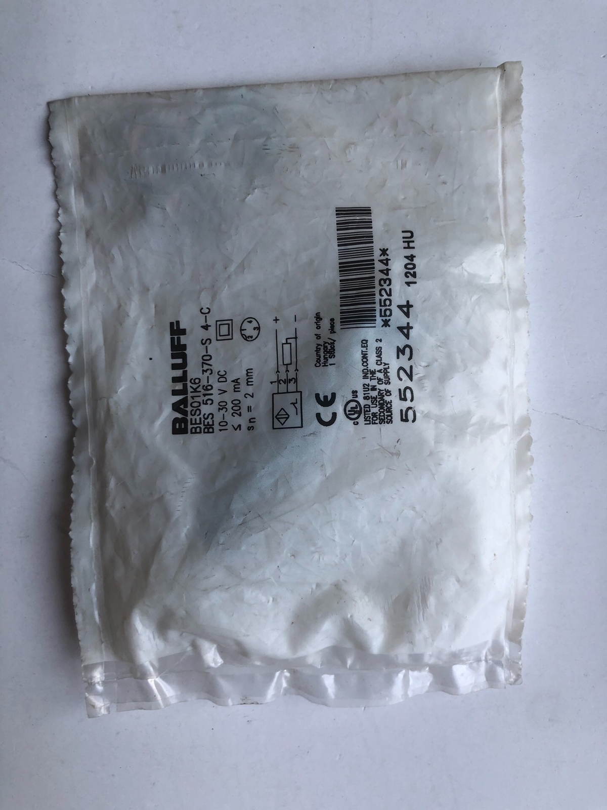 1P NEW BALLUFF BES01K6 BES 516-370-S4-C Accept counteroffer