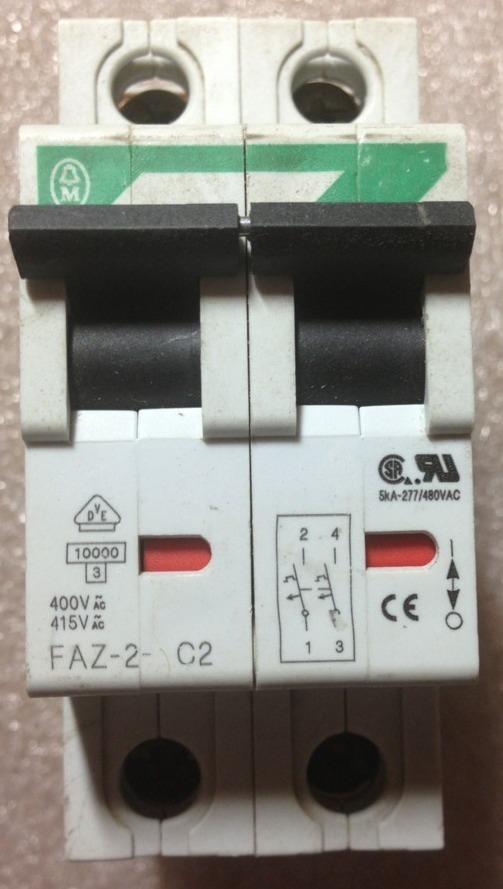 EATON MOELLER FAZ-C3 @ FAZ-C25 & FAZ-2-C2 Lot Of 3 #1547A28