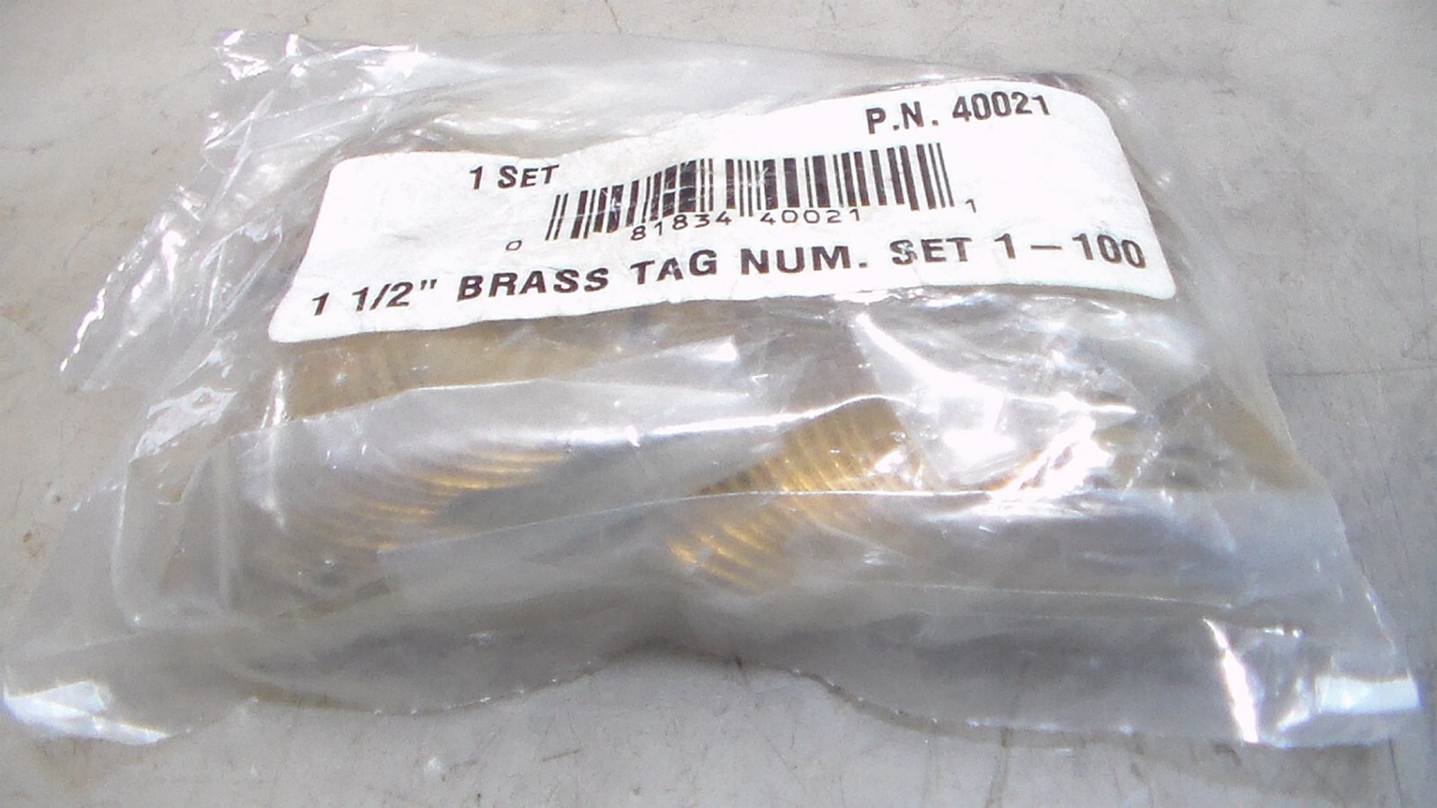 C.H. Hanson 1-1/2″ Brass Valve 18 GA. Tags #40021 Pre-marked Numbered 001 To 100