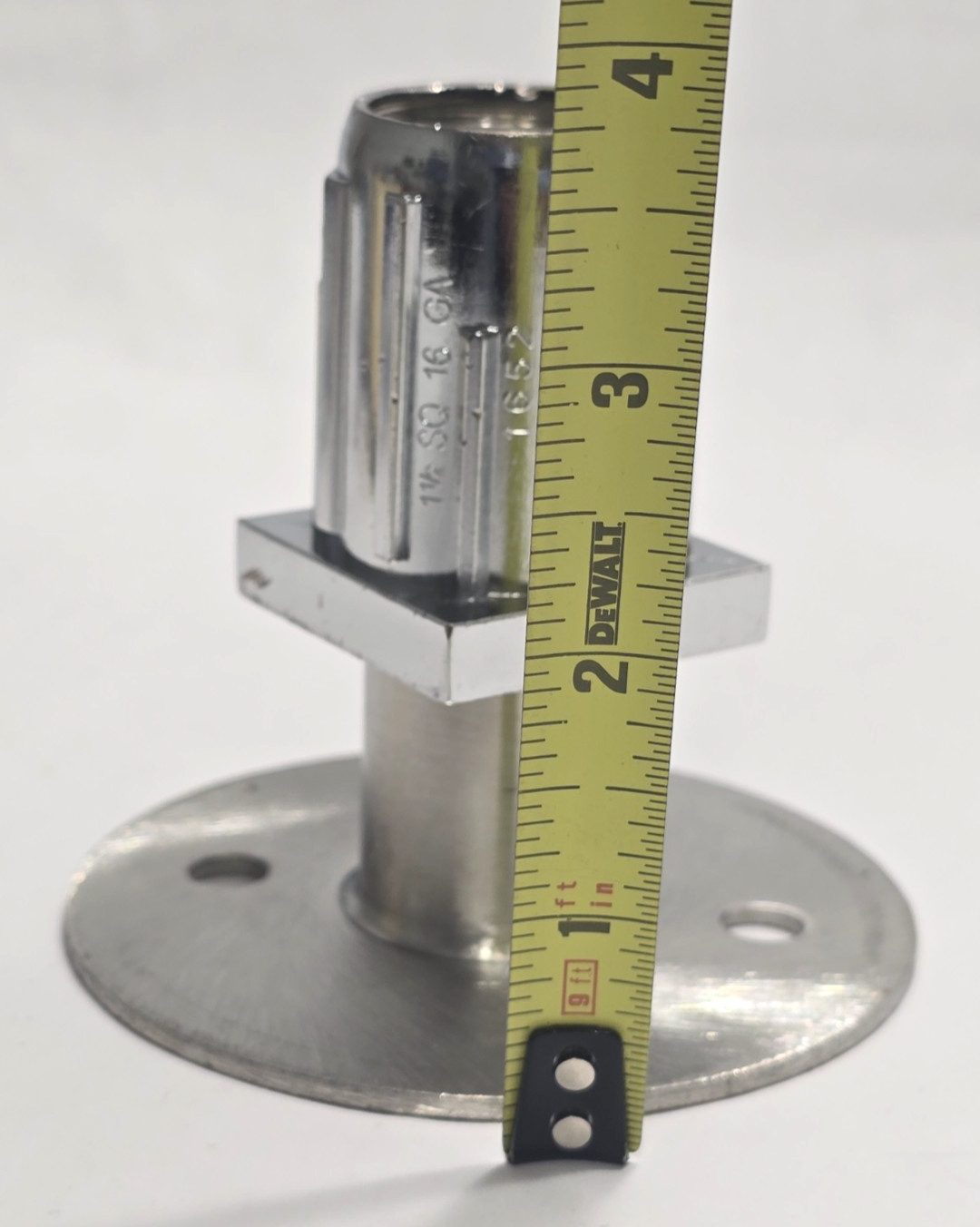STRUCTURAL CONCEPT 20-01822 FOOT INSERT 2 HOLES STAINLESS STILL FLANGE 1 “1/2
