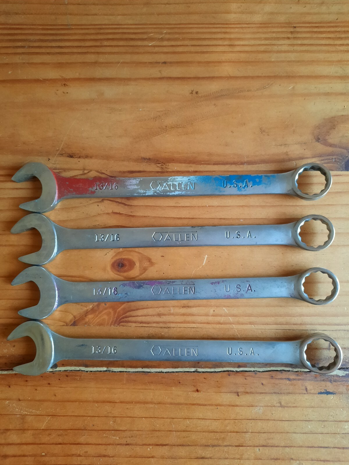 13/16 Allen USA 20215, 12-point Combination Open/Box End Wrenches (2 styles)