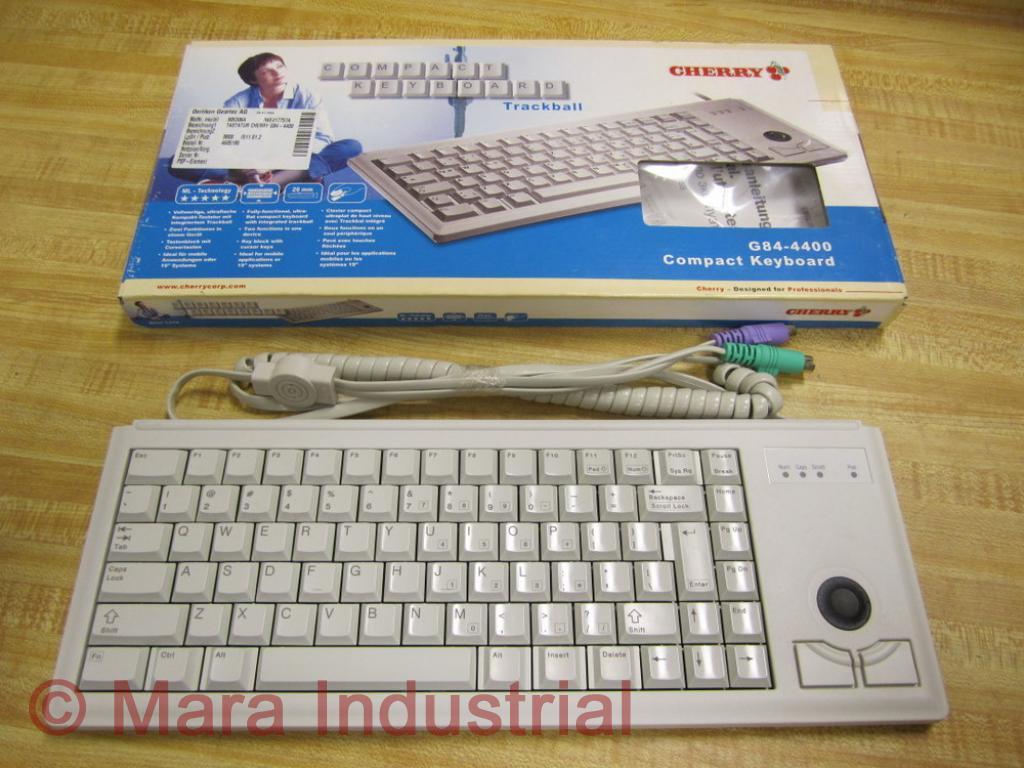 Cherry G84-4400 Compact Keyboard With Trackball G844400