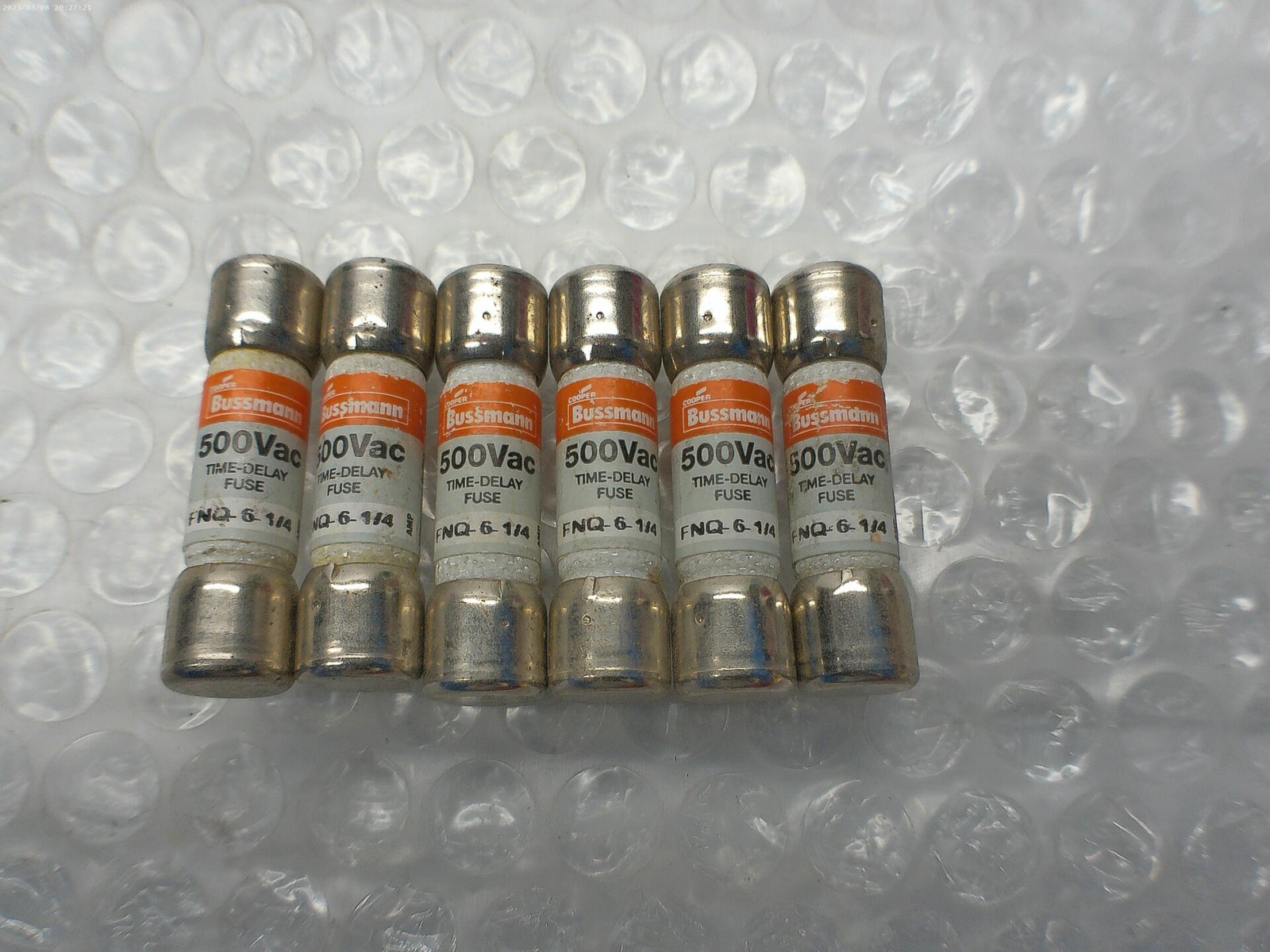 BUSSMANN FNQ-6-1/4 FUSE LOT OF 6 NSNP