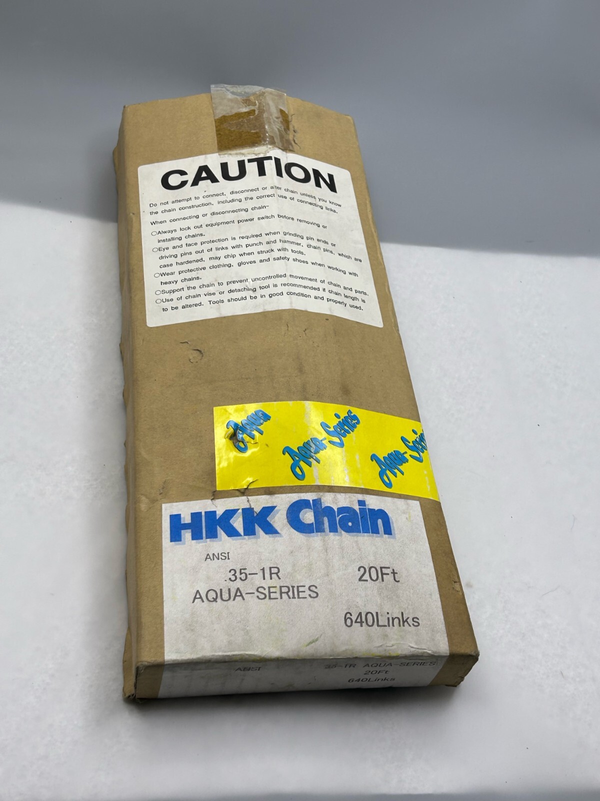 HKK Chain ANSI 35-1R AQUA-SERIES 20Ft 640 Links NEW