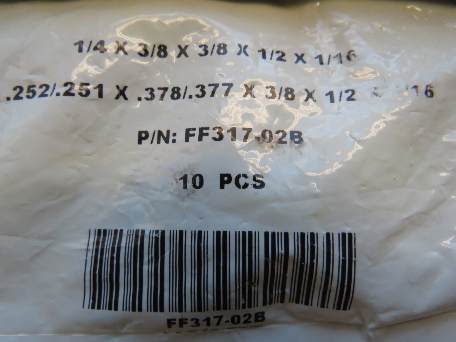 Oilite FF317-02B 1/4″ Bore 3/8″ Hsng 3/8″ Long Flange Sleeve Bearing Lot of 20!