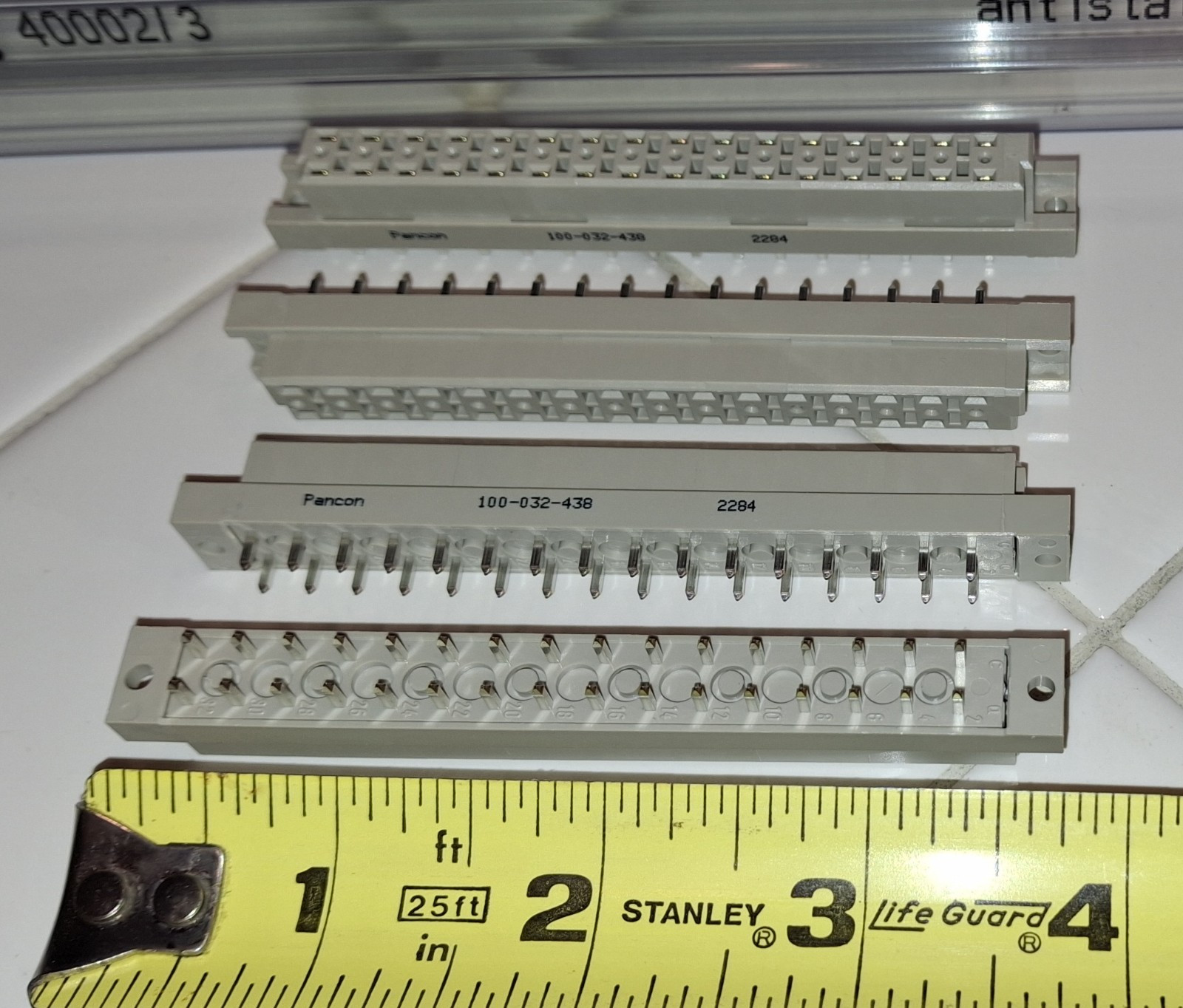 25 Lot Qty Pcs Pancon 32 Contacts Female Connectors 100-032-438 Type D Straight
