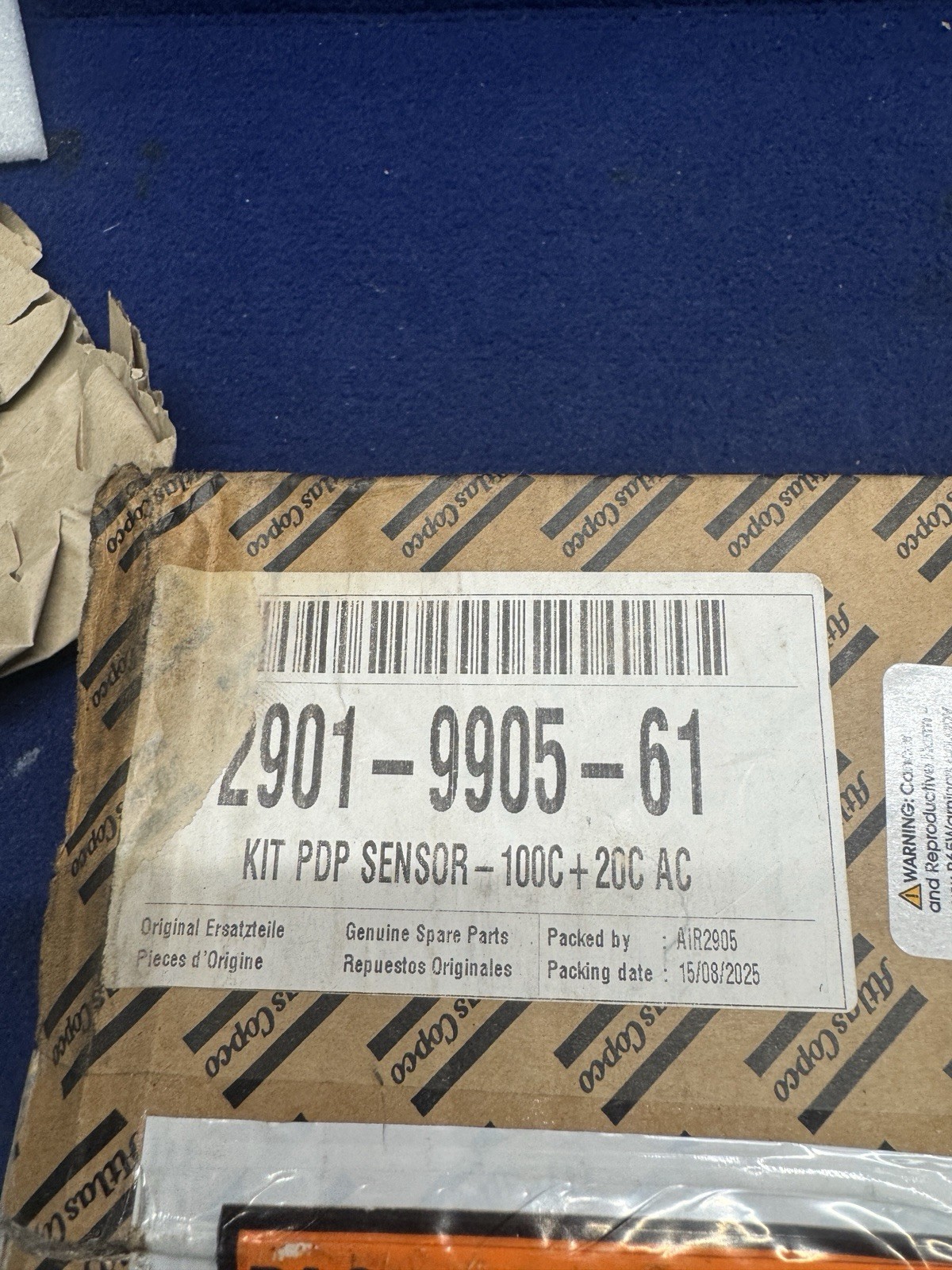 New OEM Atlas Copco Kit PDP Sensor – 100C , 20C AC , 2901-9905-61 2901990561