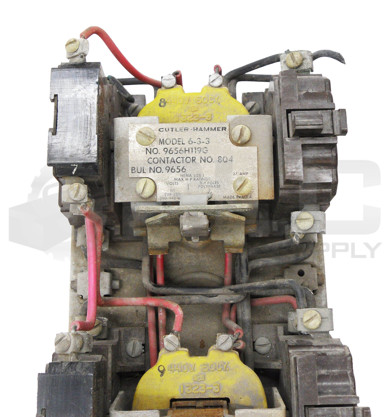 CUTLER HAMMER 6-3-3 CONTACTOR 550V 3-4 POLE 9656H119G 804 9656