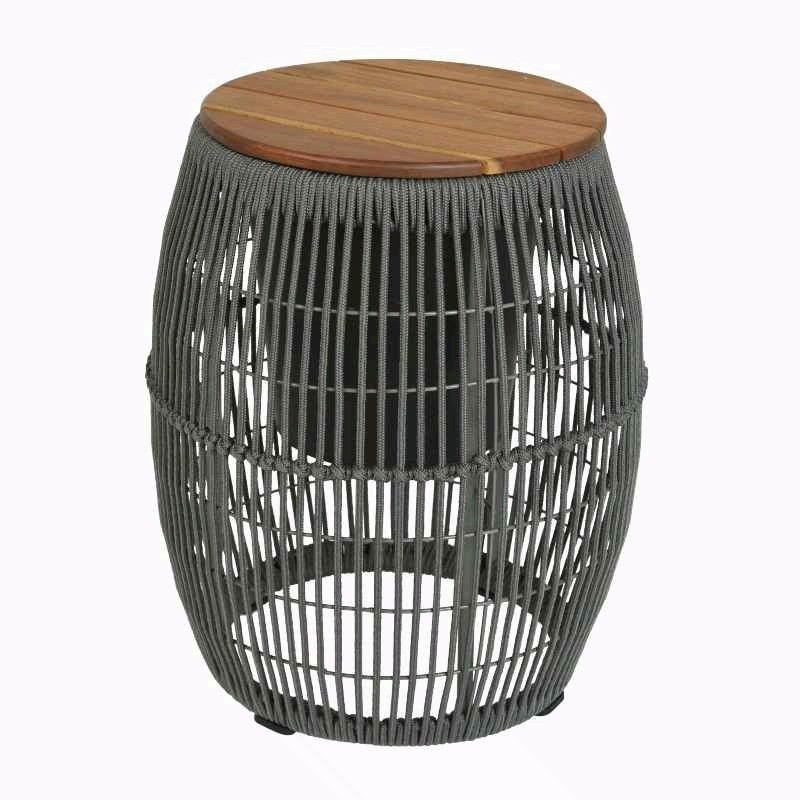 Seville Acacia Wood Side Table Solid Wood Rustic Accent End Table Natural Finish