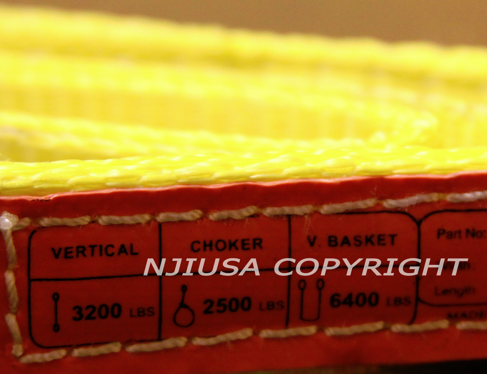 2ea EE2-901 x 4ft Polyester Web Lifting Sling 1″x4′ Lifting Tow Strap eye to eye