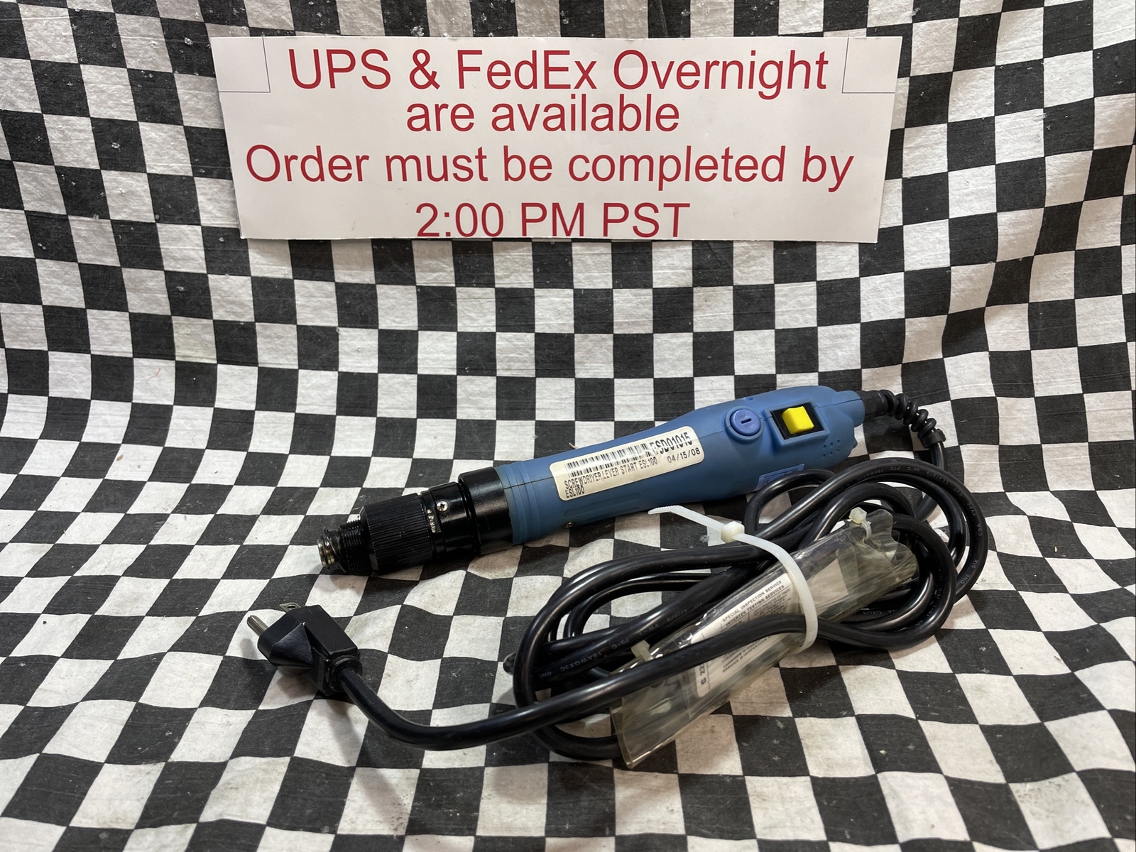 DELTA REGIS ELECTRIC SCREWDRIVER, ESL100, SHIPSAMEDAY