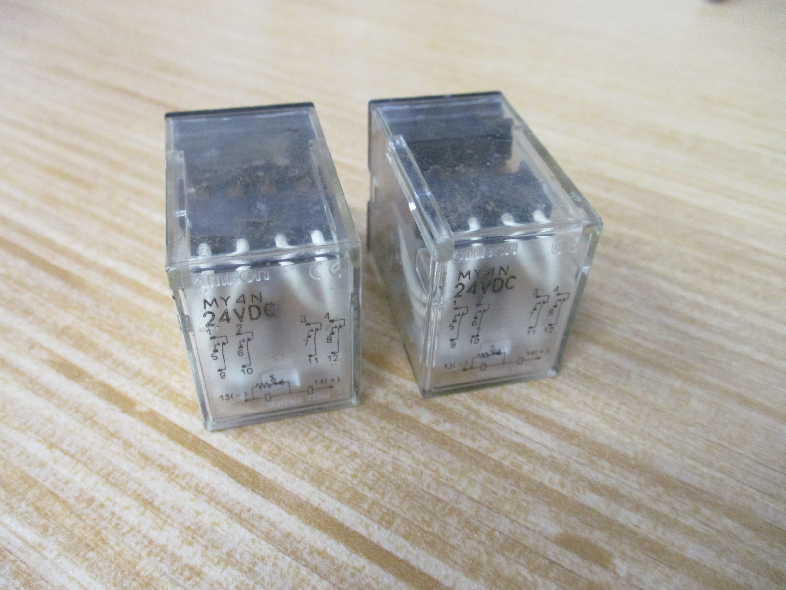 Omron MY4N-24VDC Relay MY4N24VDC 24V DC Old Style (Pack of 2)
