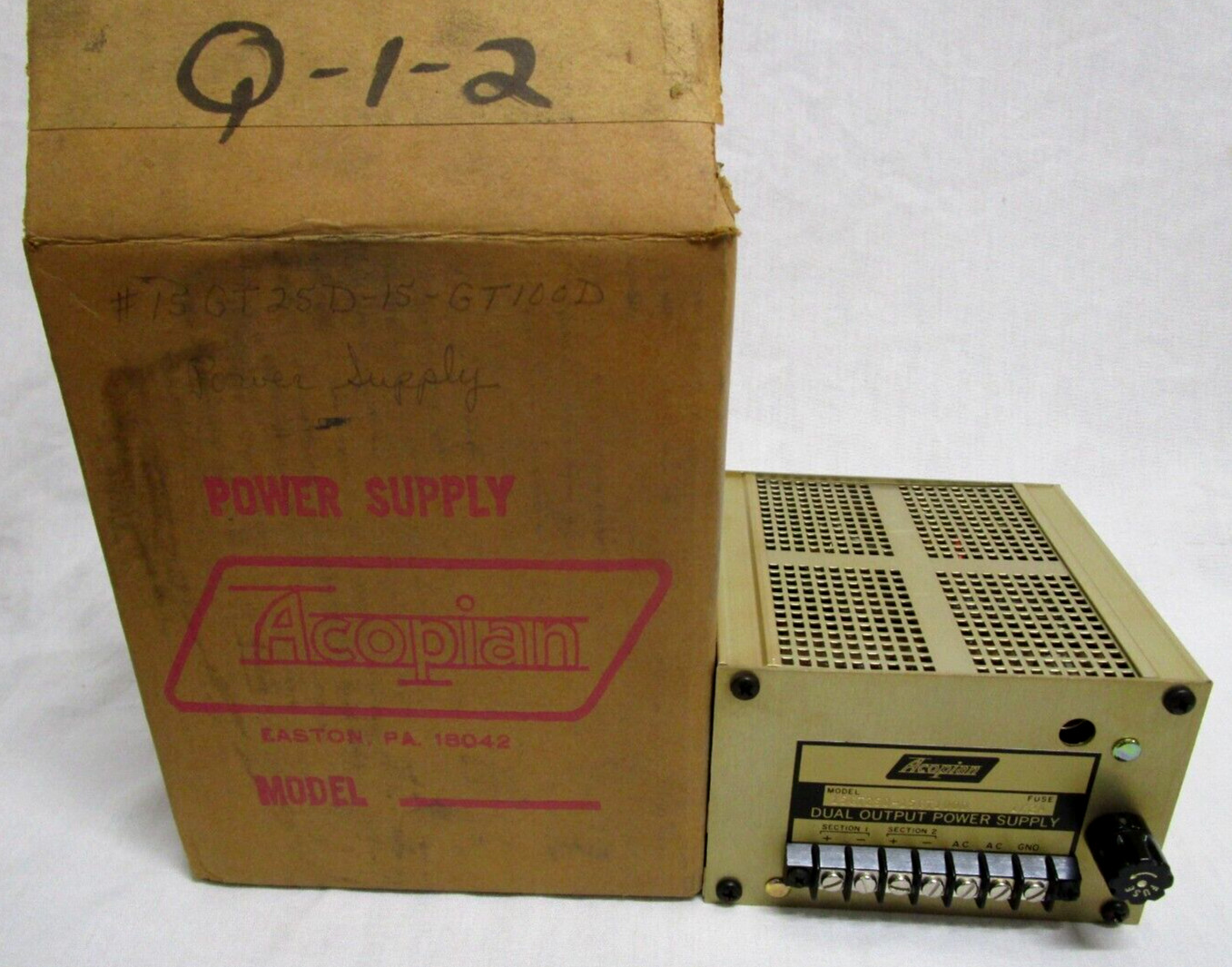 NEW ACOPIAN 15GT25D-15GT100D POWER SUPPLY