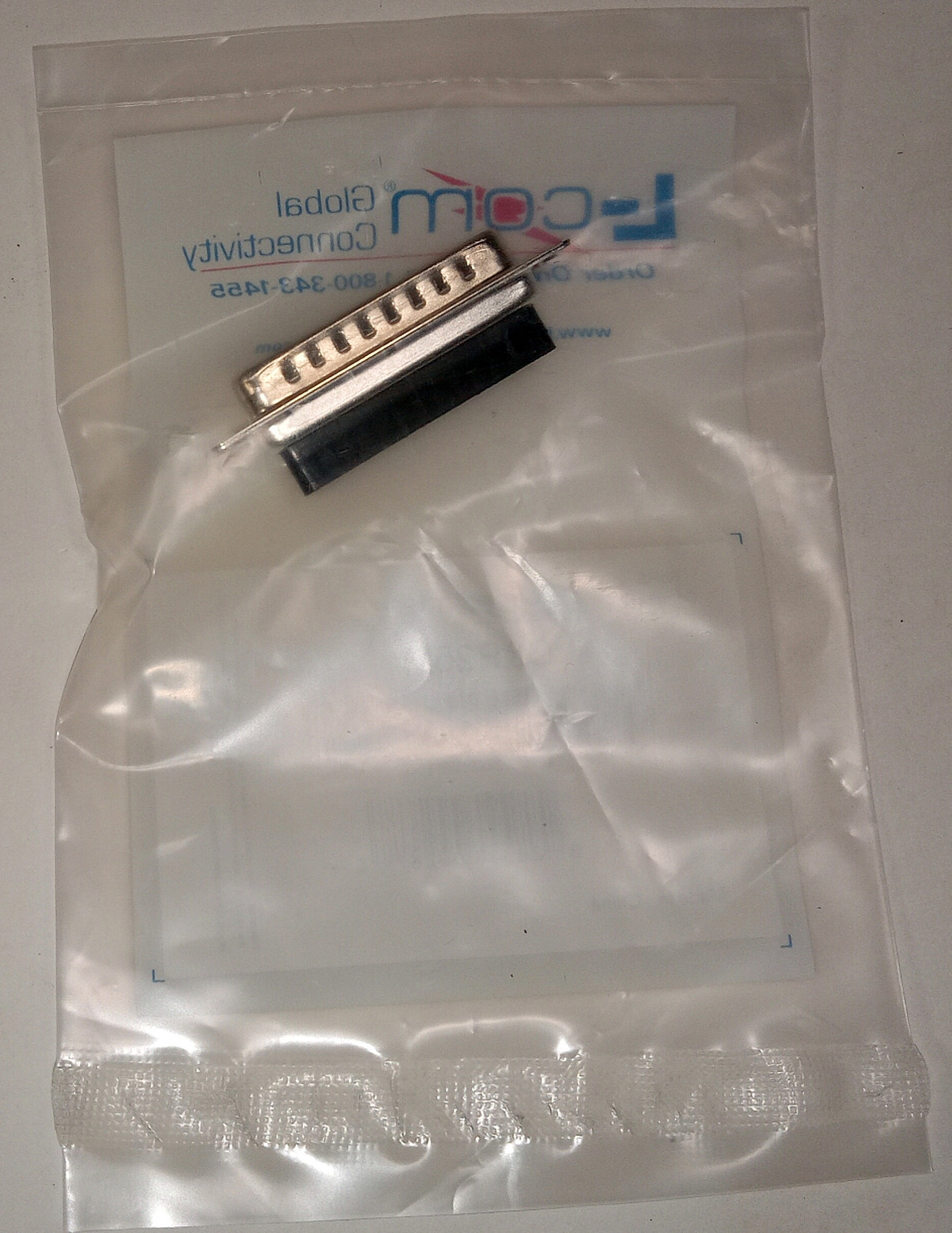 1 NEW L-COM C&P25M INSERTION TYPE D-SUB CONNECTOR NNB ***MAKE OFFER***