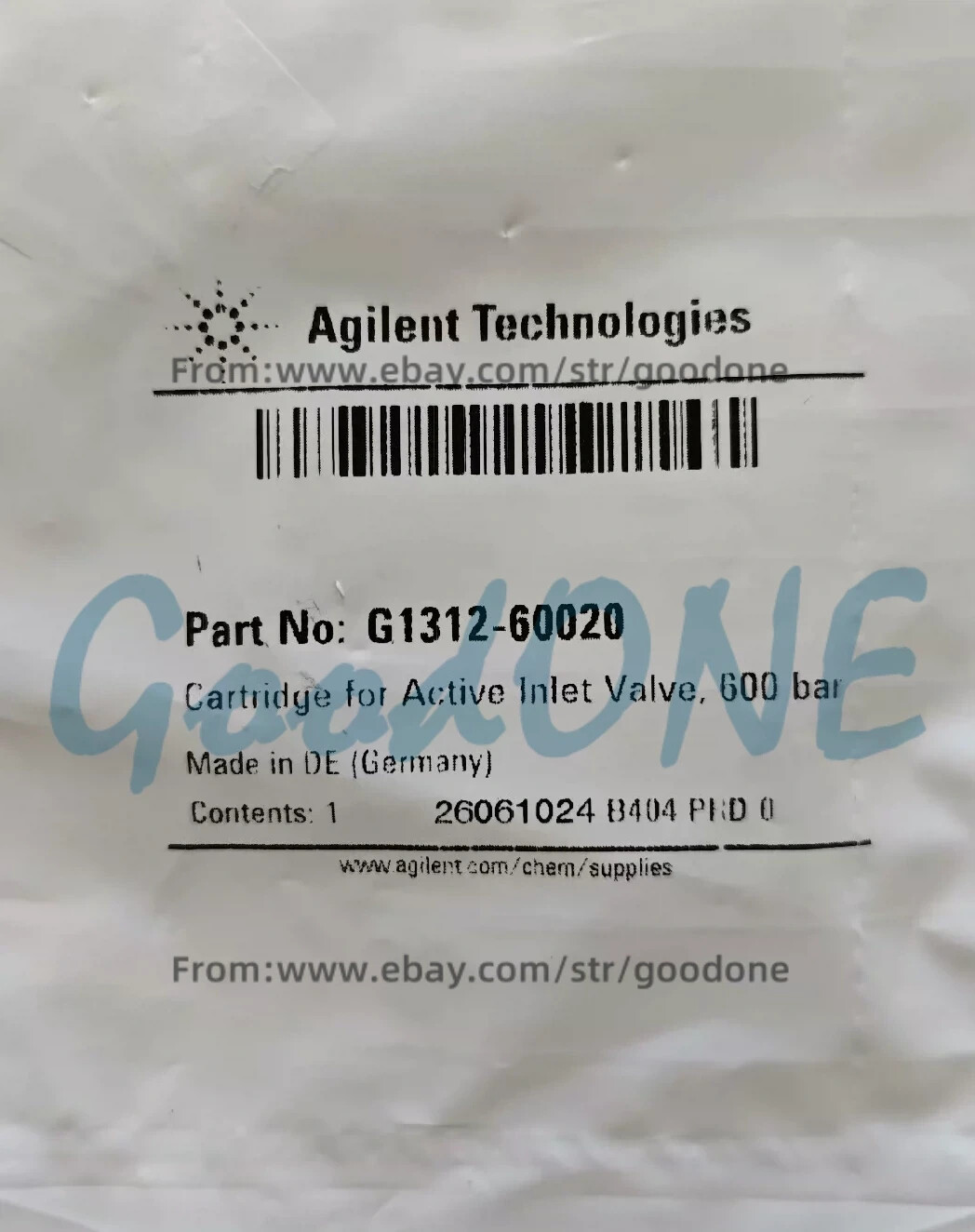 1PC NEW Agilent Active Inlet Valve Cartridge G1312-60020 1-Year Warranty