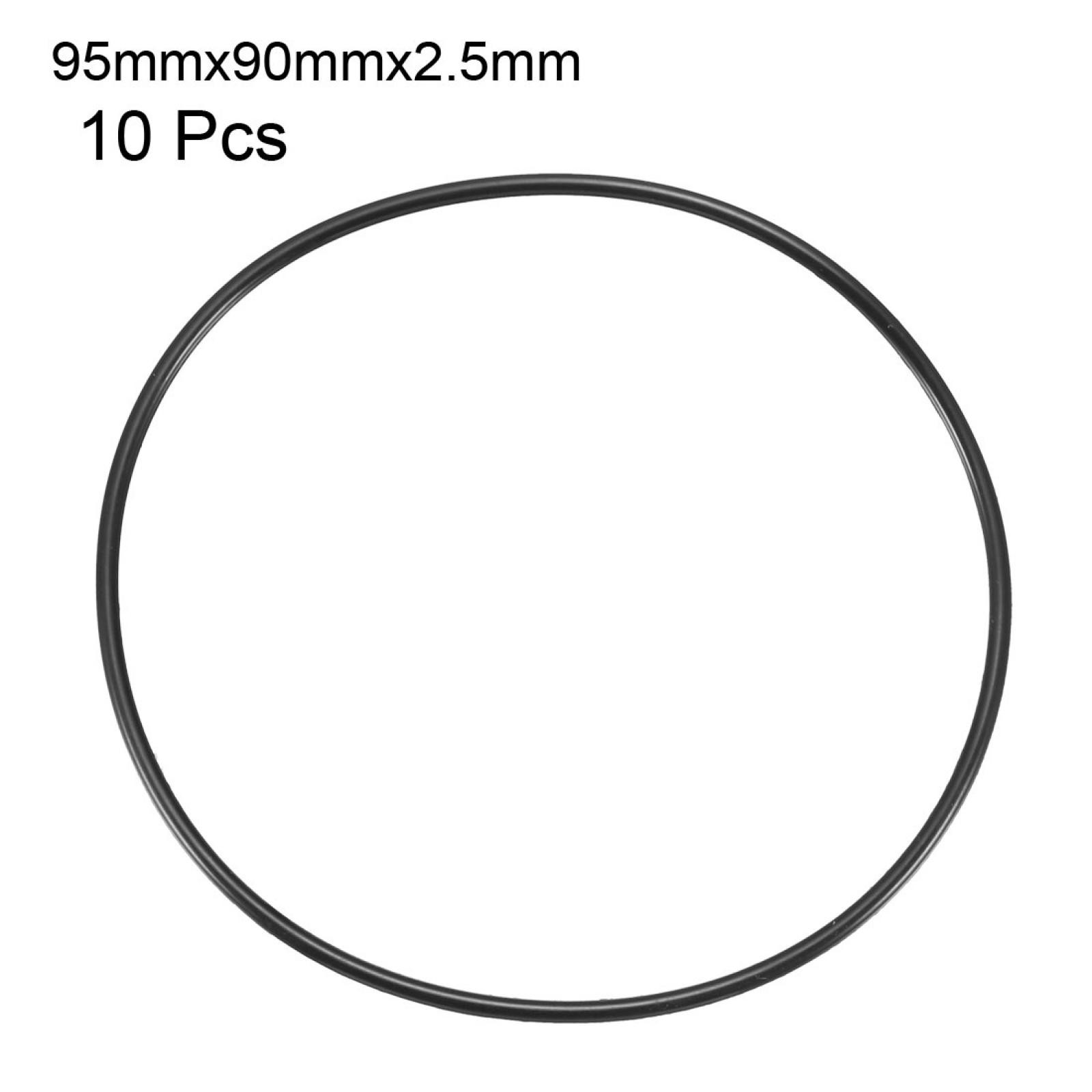 10Pc Metric O Rings Black Nitrile Rubber 95mm OD 2.5mm Thick