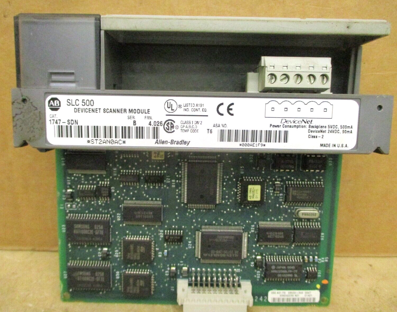 Allen-Bradley SLC 500 1746-P3 Ser A 1747-DCM Ser A 1747-SDN 48661GN