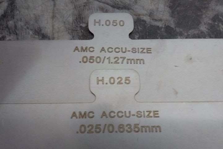 American Metals Co. H300 304 SS Size H Starter Precut Slotted Shim Kit