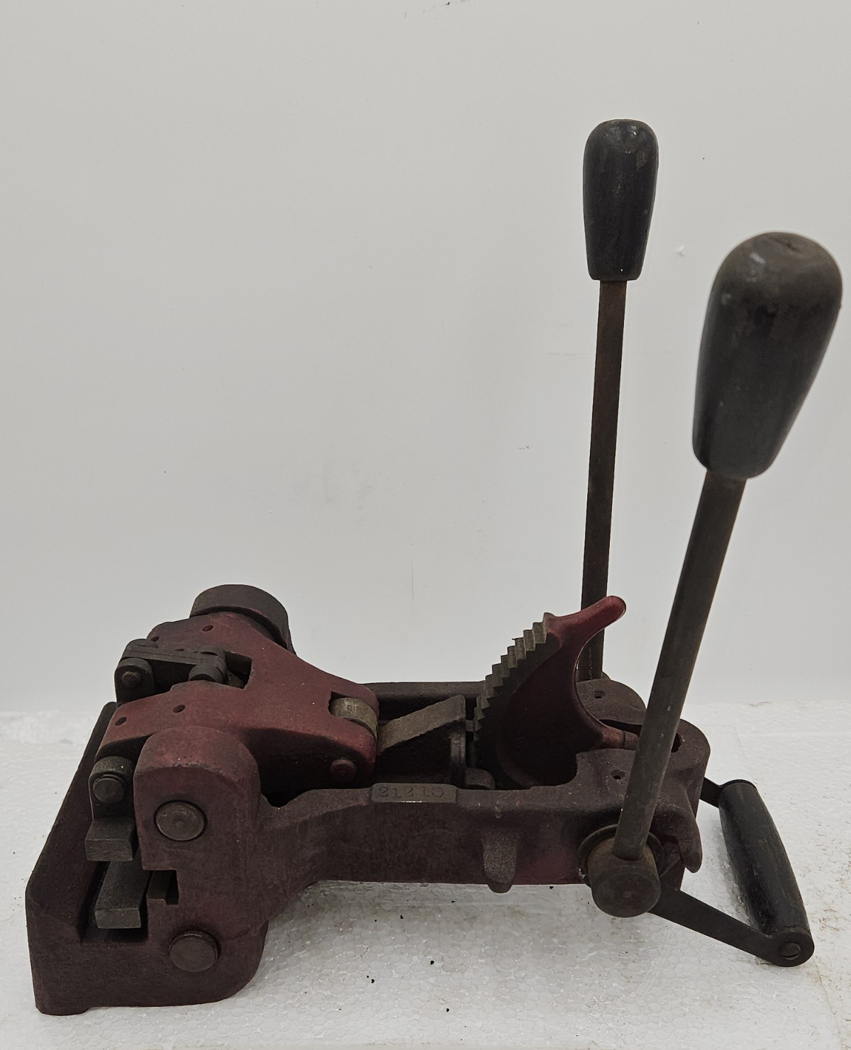 RARE Detroit Belt Lacer Press SER # 21210 Vintage flat belt Lacing. Machine NICE