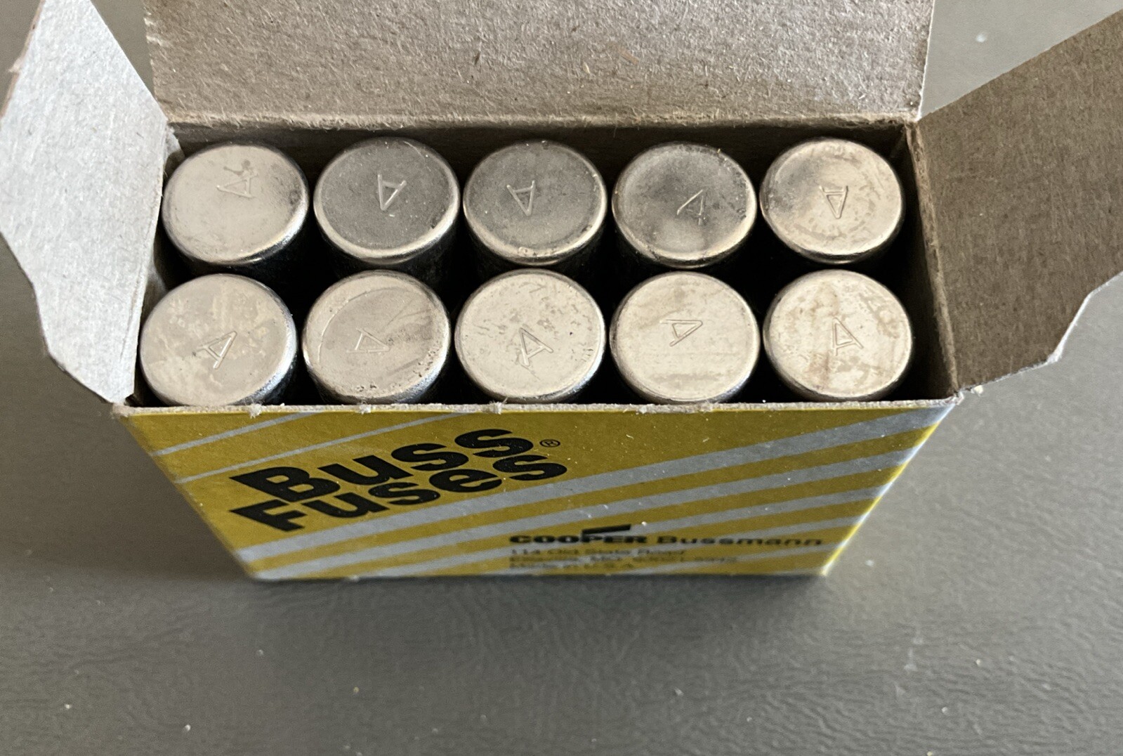 Box Of 10 Cooper Bussmann BAN-12 Miniature Fuse BAN 12 Amp