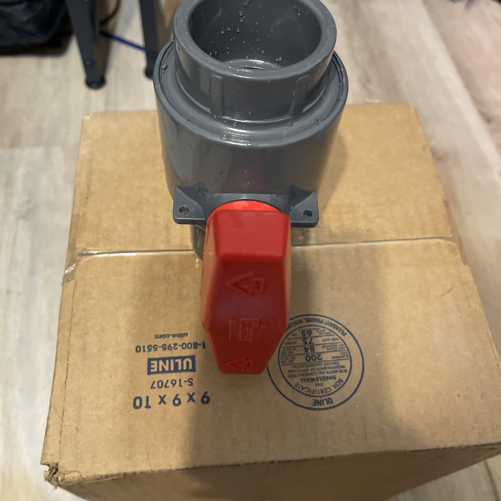 # 2122-015 Spears 1-1/2″ Compact PVC 2-Way Inline Ball Valve w/Socket Style Ends