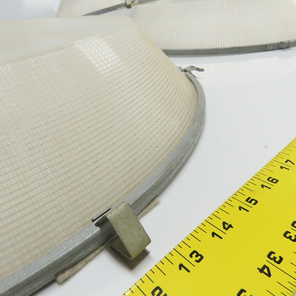 22-1/2″ OD Plastic Light Fixture Lense Cover 4″ Height Lot Of 4